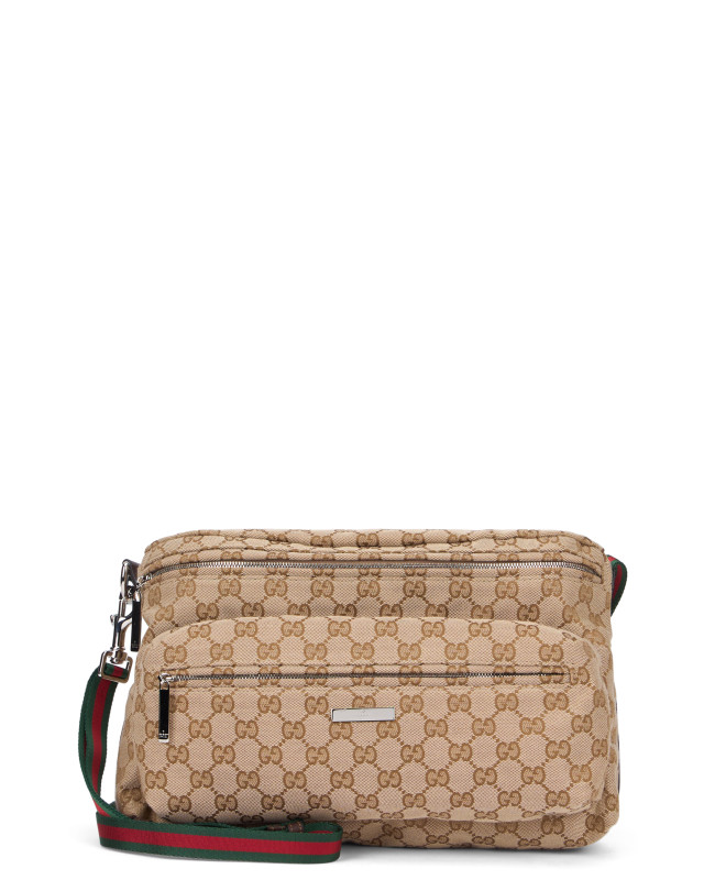 Shoulder bag with monogram