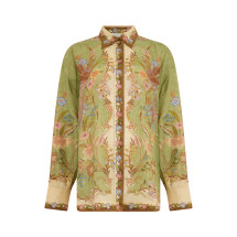 Printed silk shirt