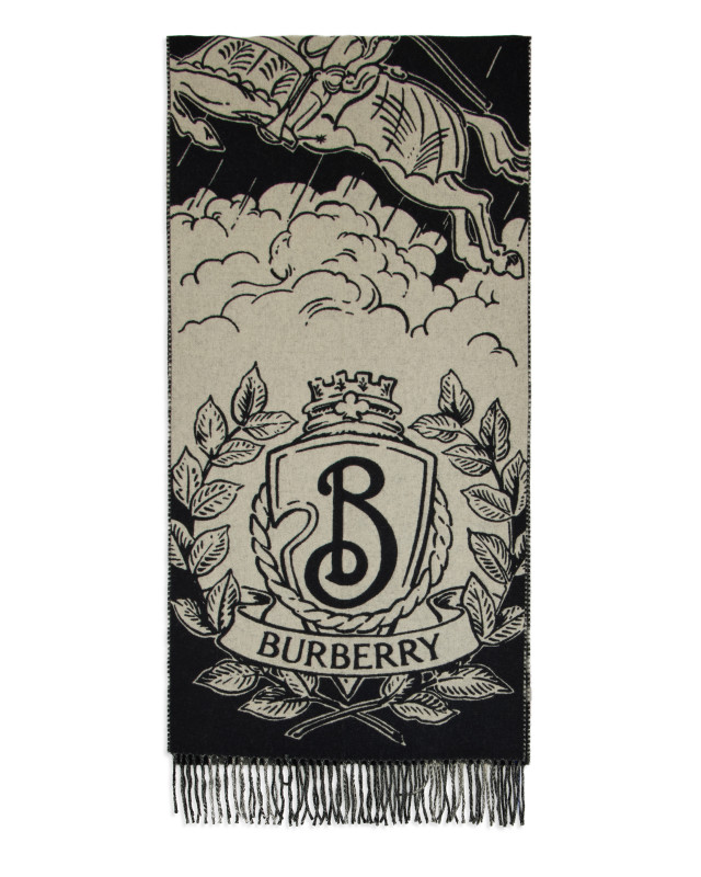 Reversible cashmere scarf