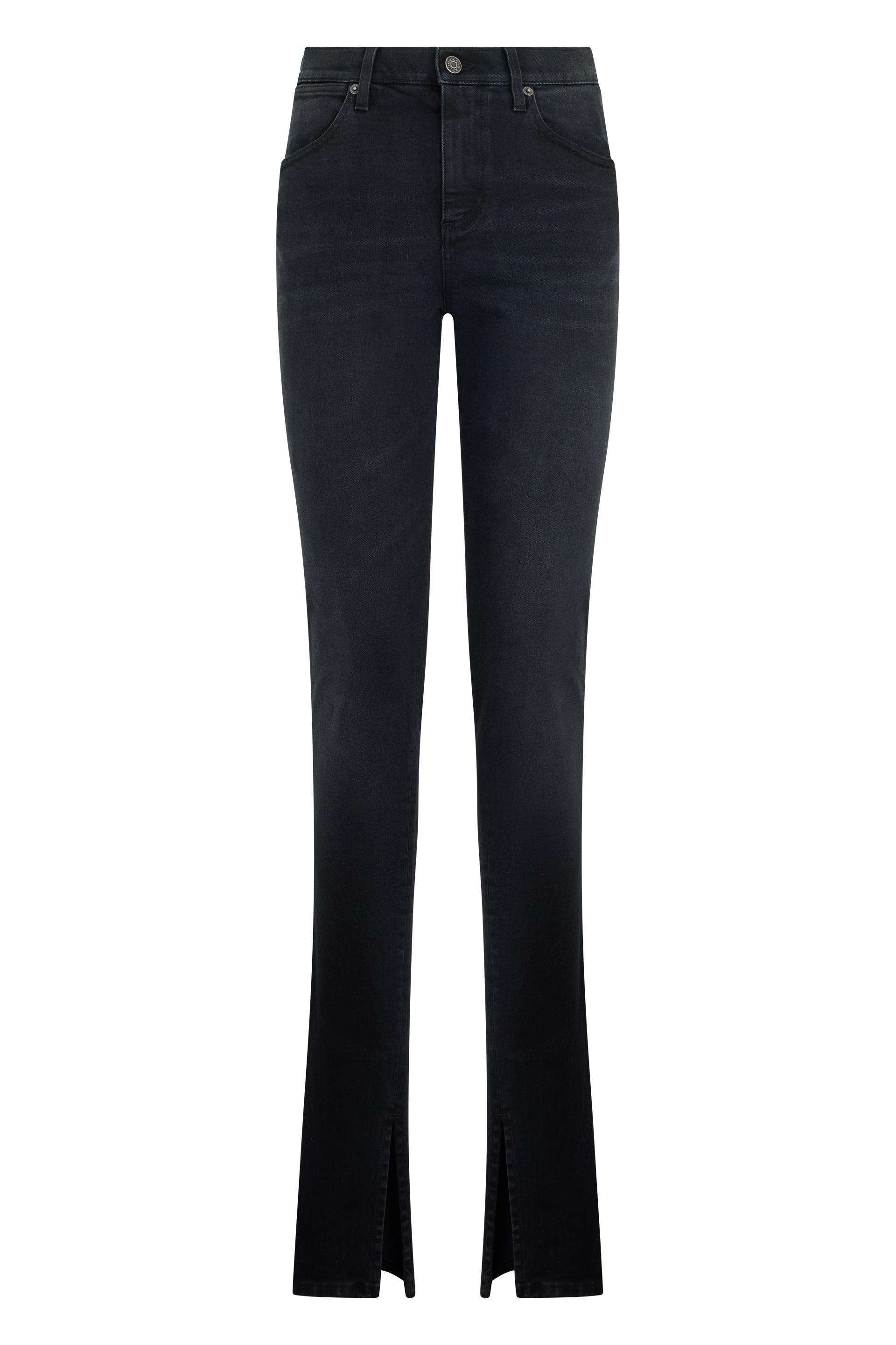 High-waisted skinny jeans