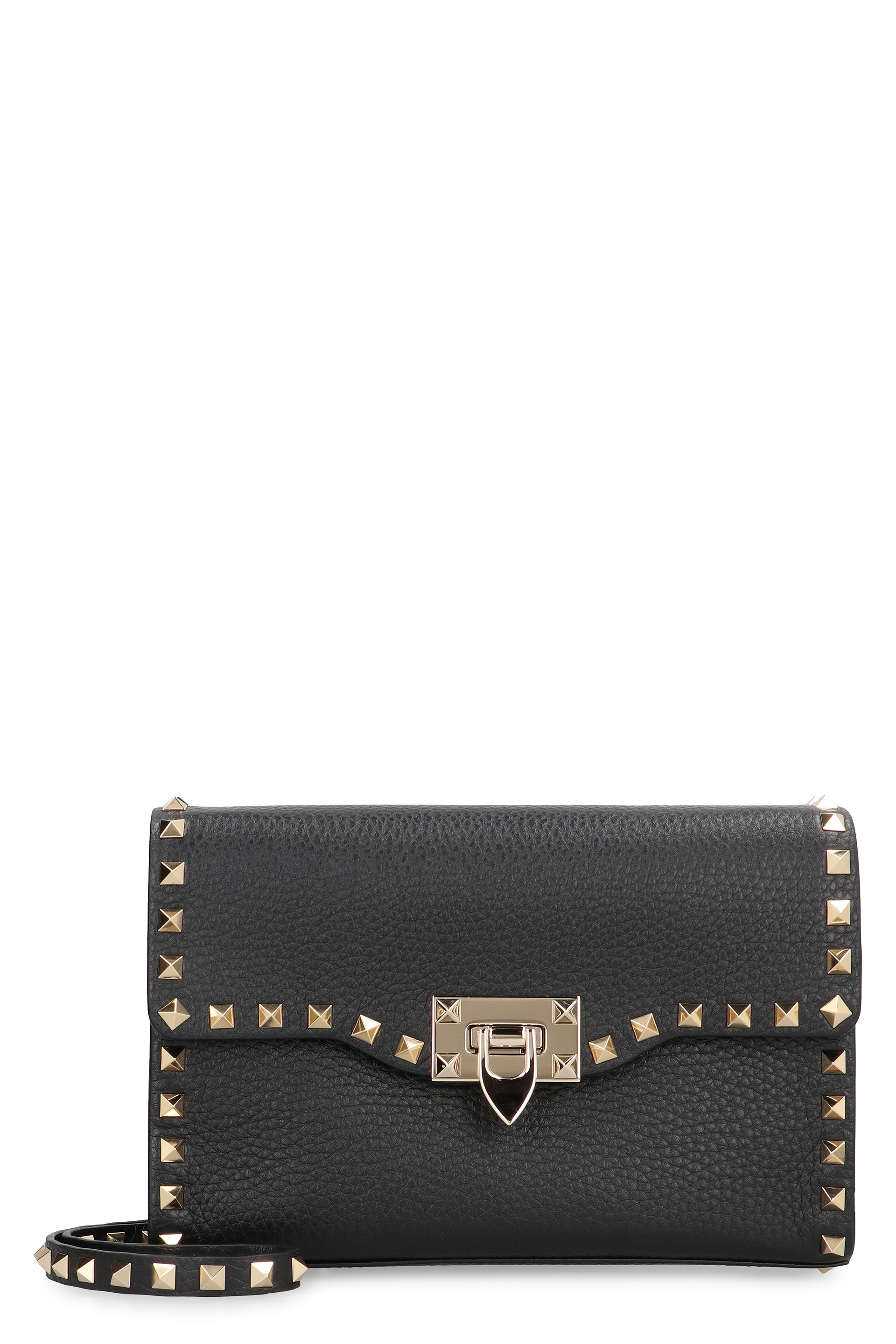 Rockstud small leather crossbody bag