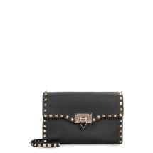 Rockstud small leather crossbody bag