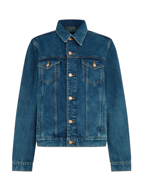 Denim jacket made of cotton