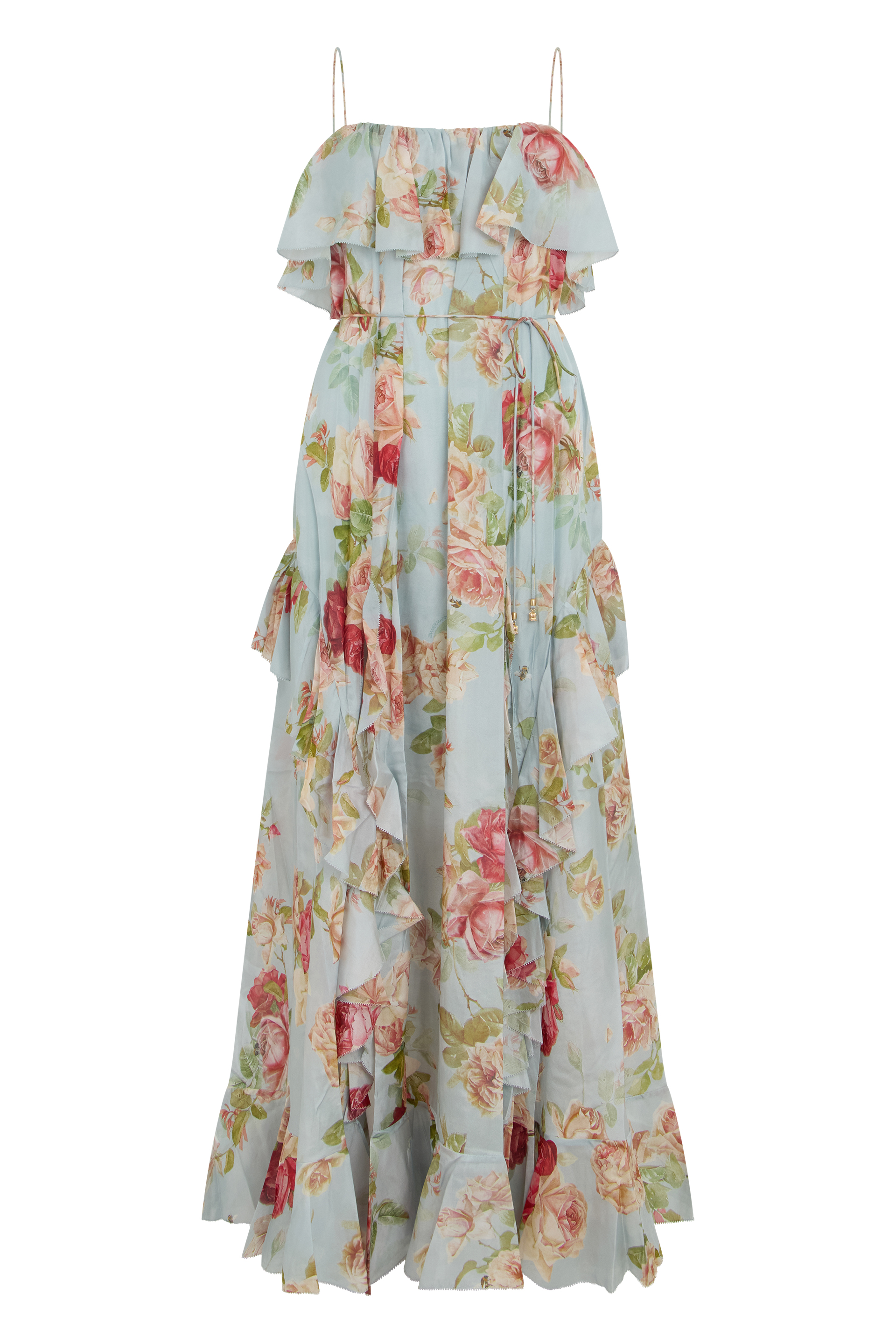 Roselight Frill Maxi Dress