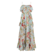 Roselight Frill Maxi Dress
