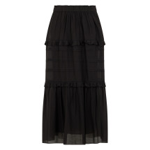 Long skirt in a mix of cotton and polyester