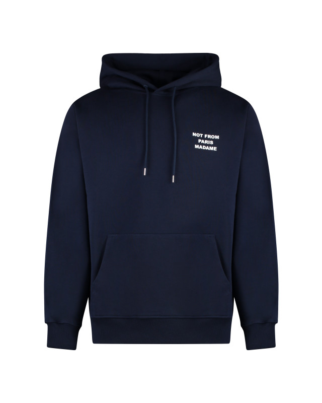 Slogan hooded sweatshirt