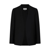 Open jacket in virgin wool