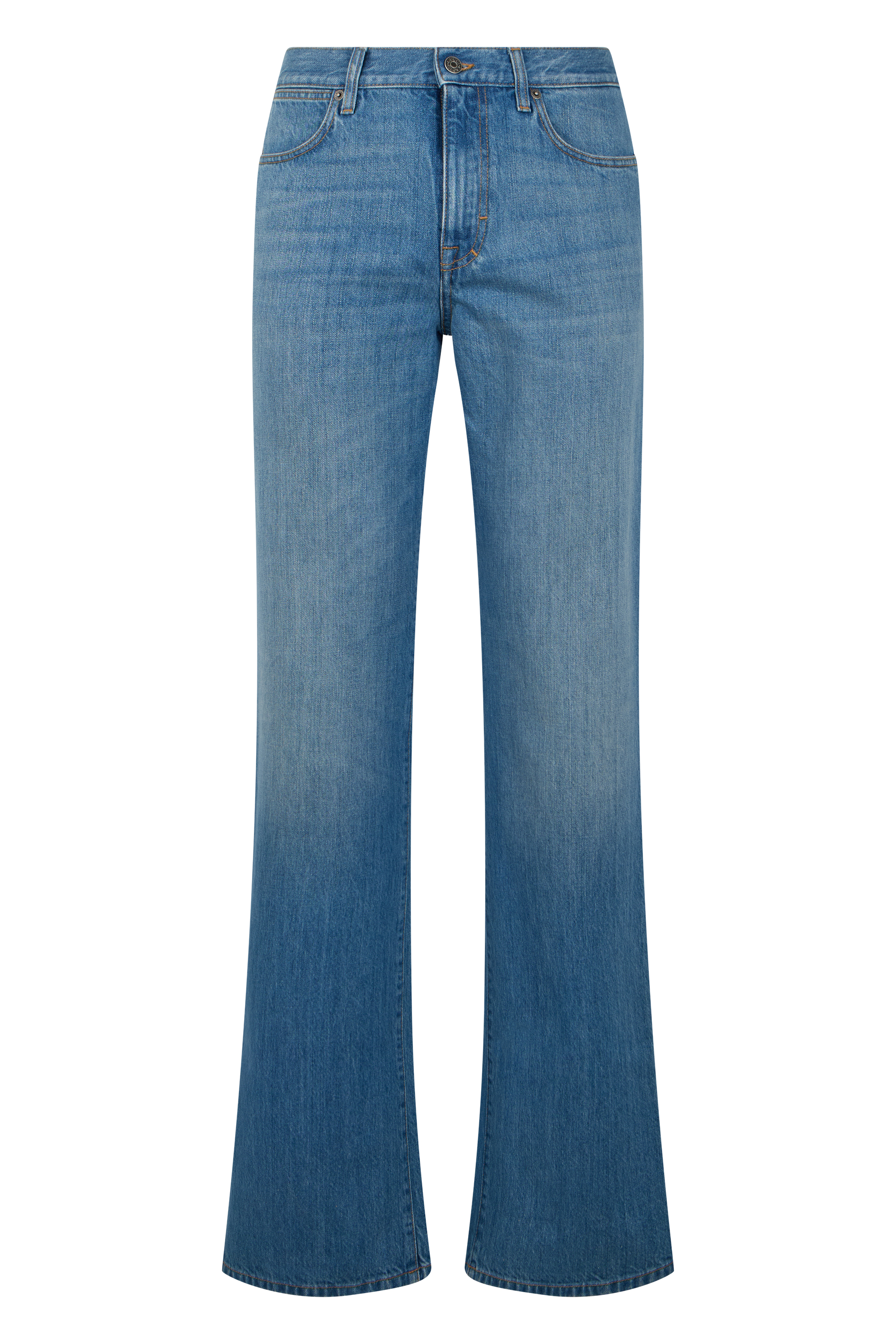 Flared denim pants