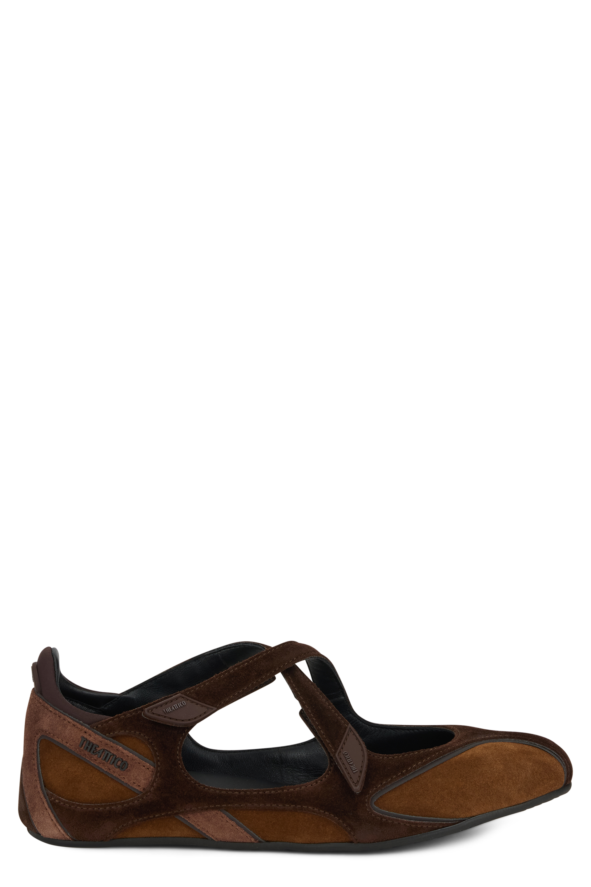 Ballet flat with hook closure