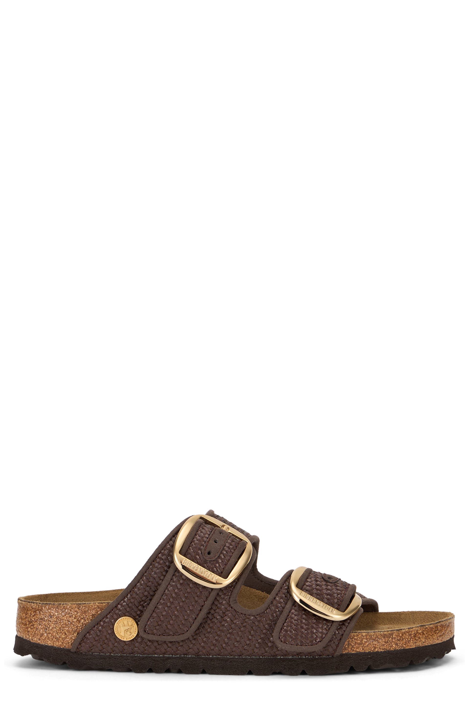 Arizona Big Buckle sandal in raffia