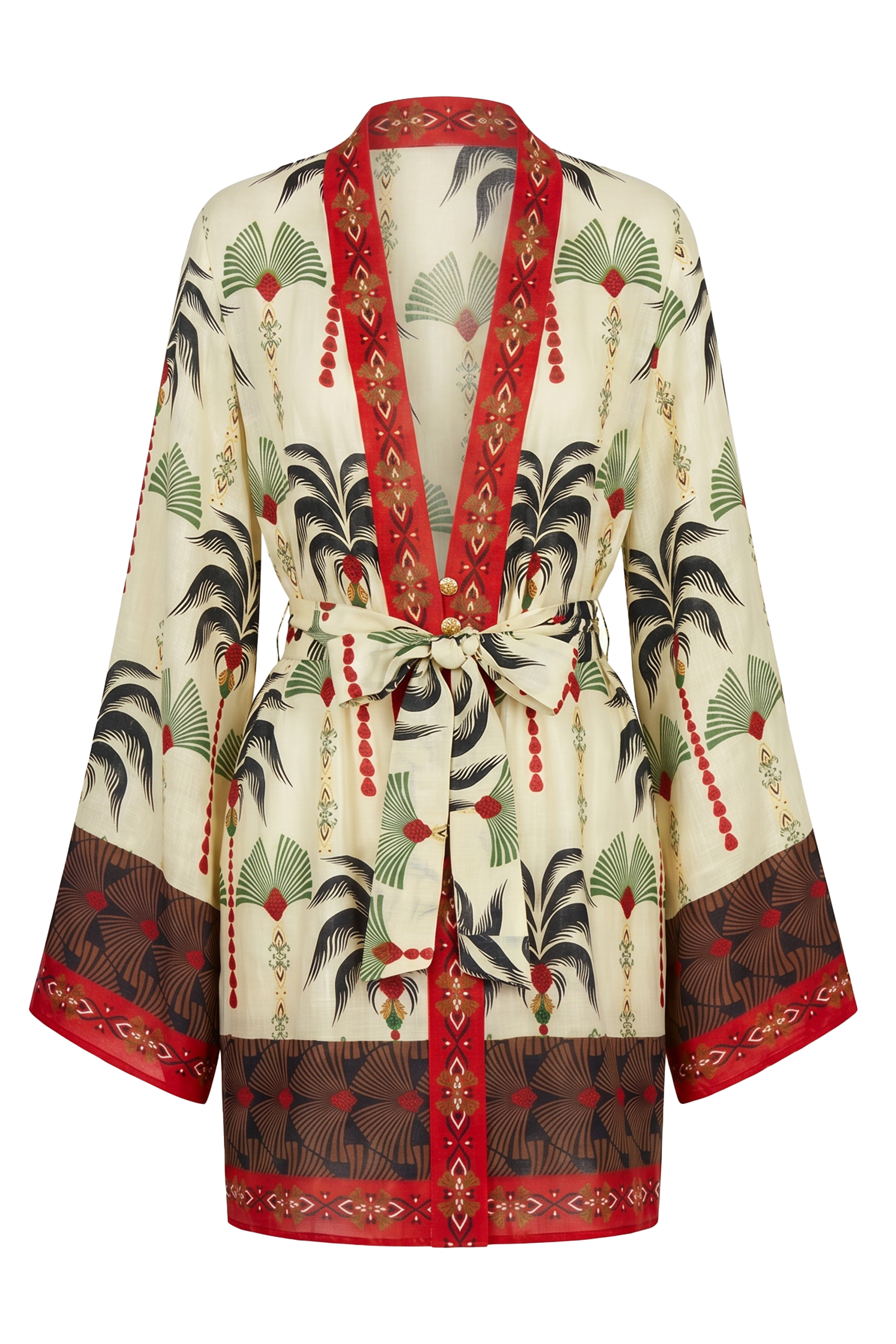 Patterned kimono