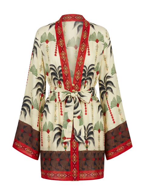 Patterned kimono
