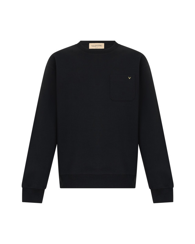 Cotton hoodie with VGold