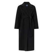 Long coat with belt