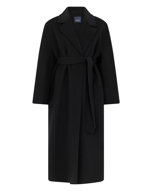 Long coat with belt