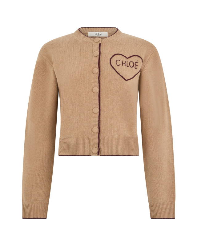 Cardigan in wool and cashmere