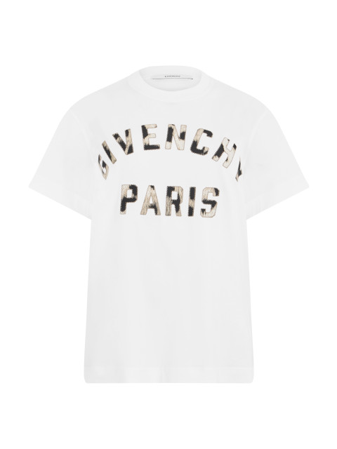 Cotton T-shirt with embroidered logo