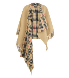 Reversible cloak in wool