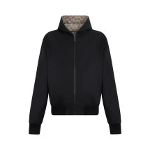 Reversible bomber with hood