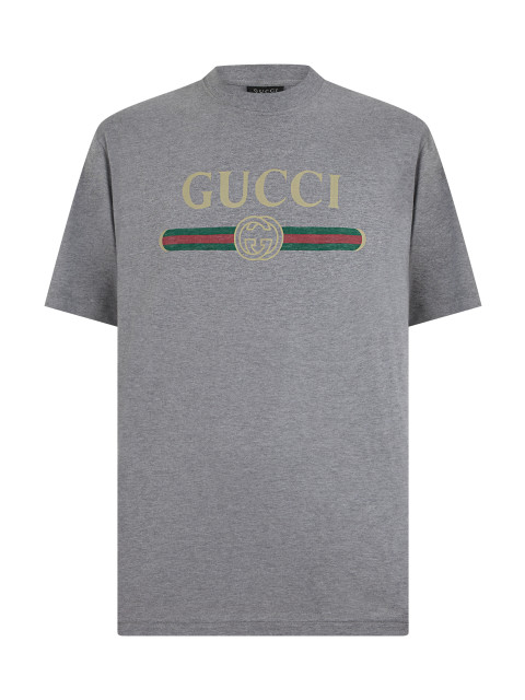 Cotton T-shirt with printed logo