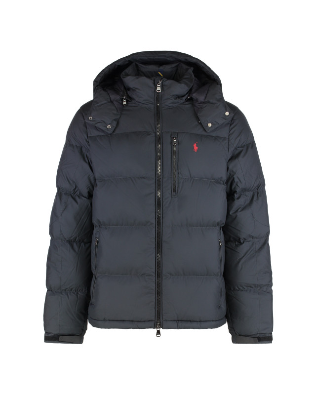 Down jacket with hood
