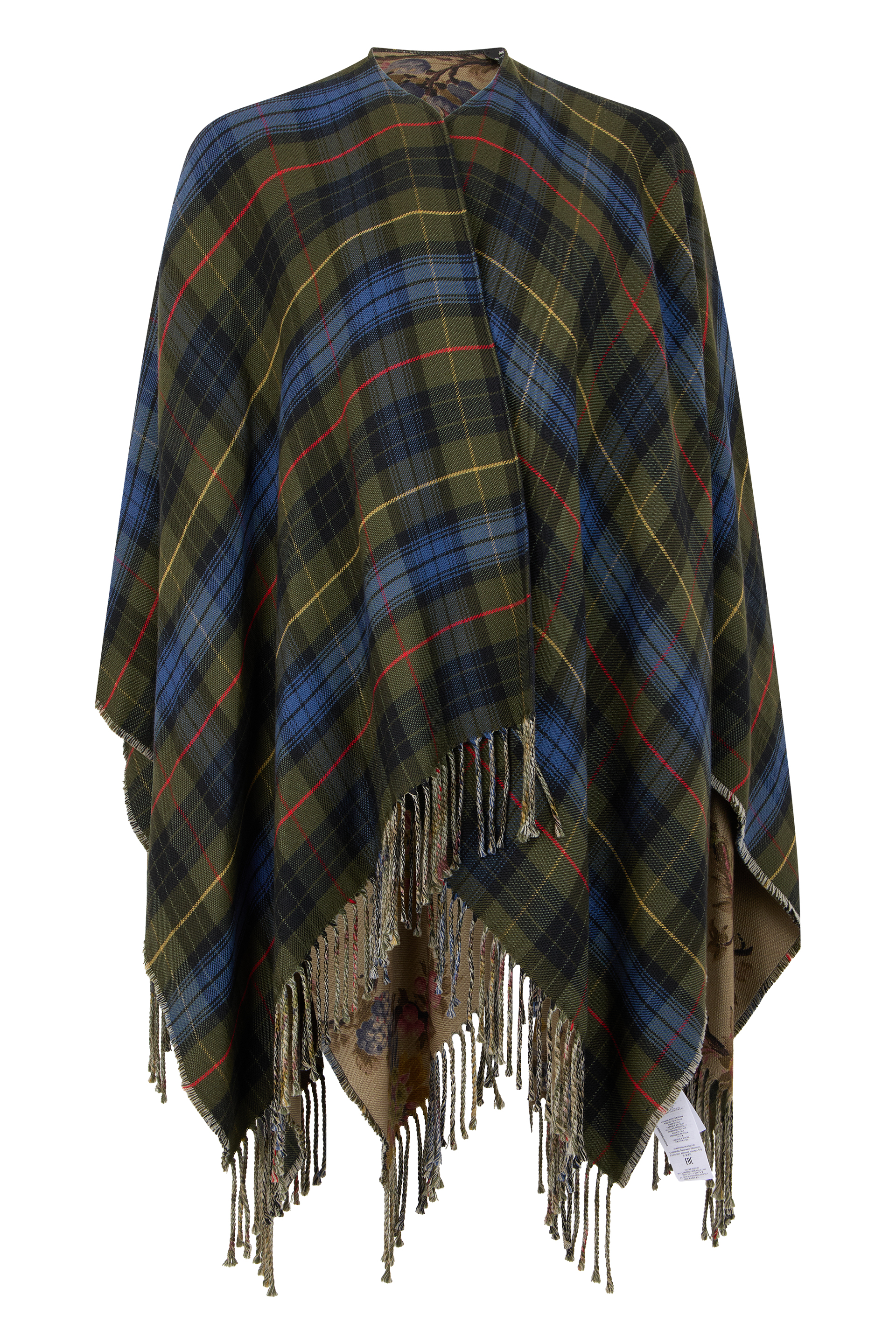 Tartan poncho