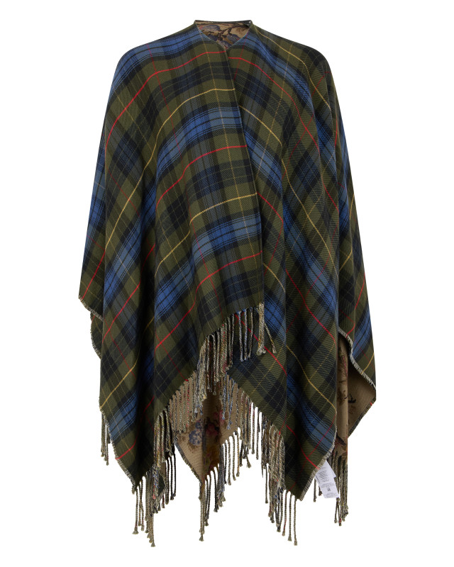 Tartan poncho