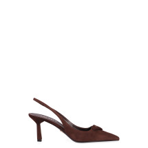 Suede slingback pumps