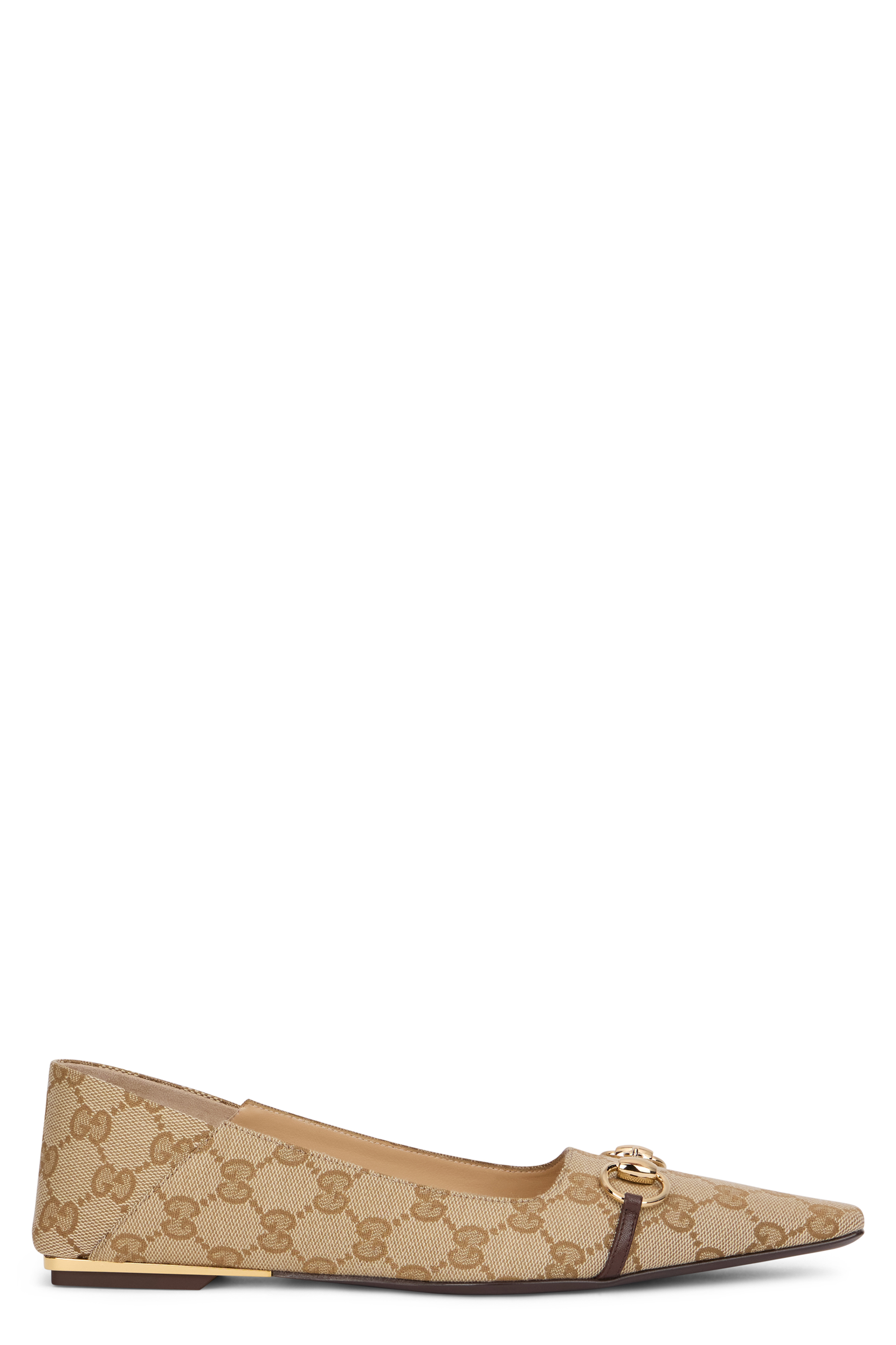 Ballet flat Vittoria in mixed cotton with GG monogram jacquard