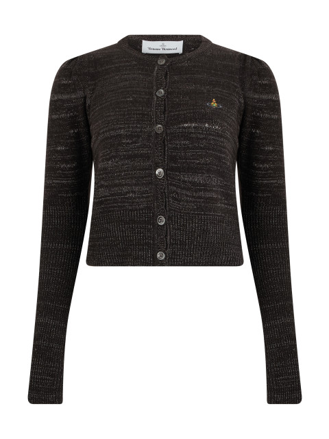 Cardigan with embroidered logo