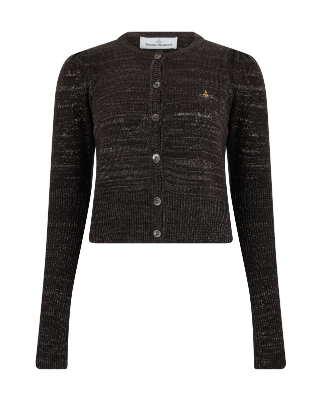 Cardigan with embroidered logo