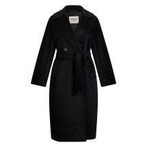 Double-breasted wool coat