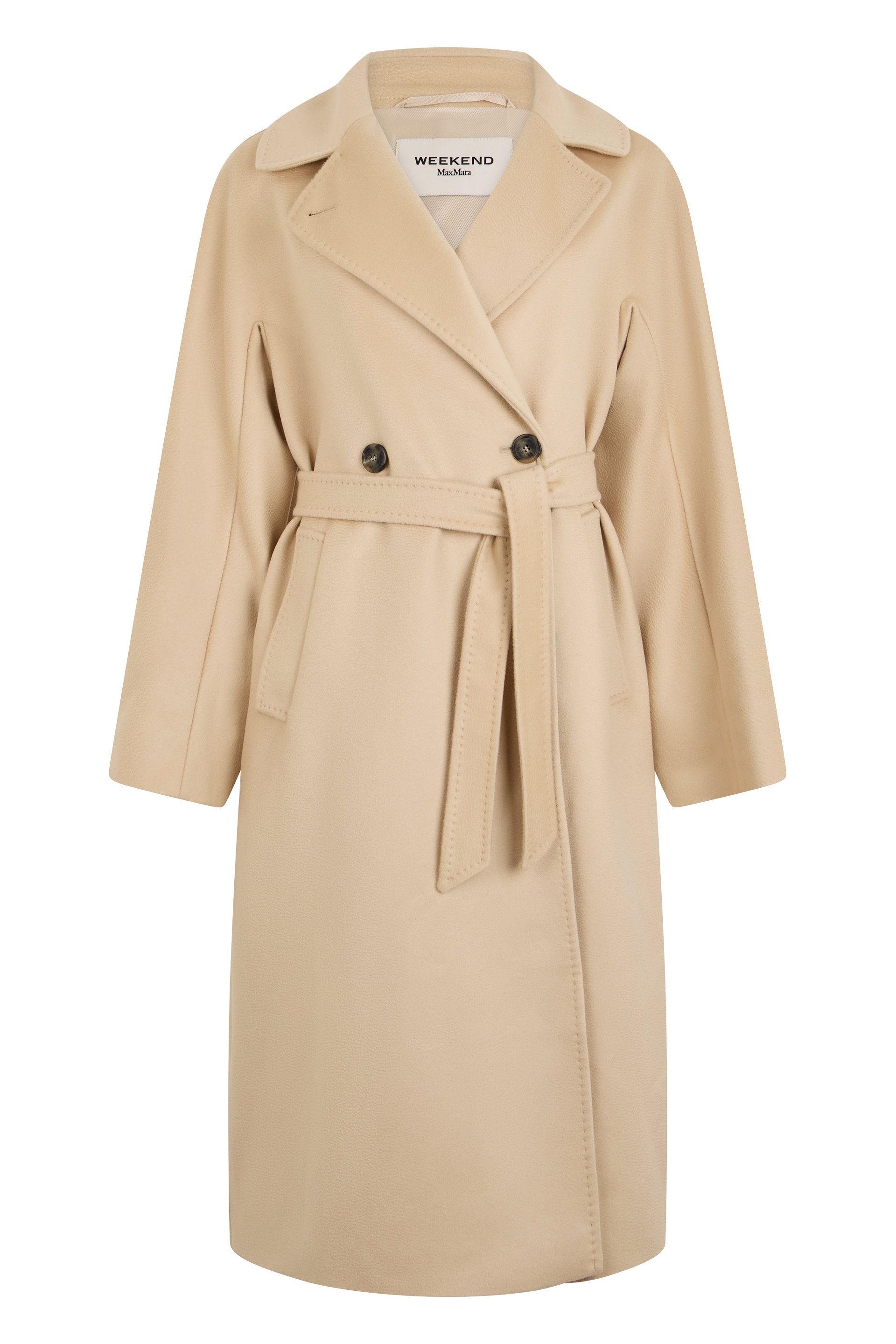 Double-breasted wool coat