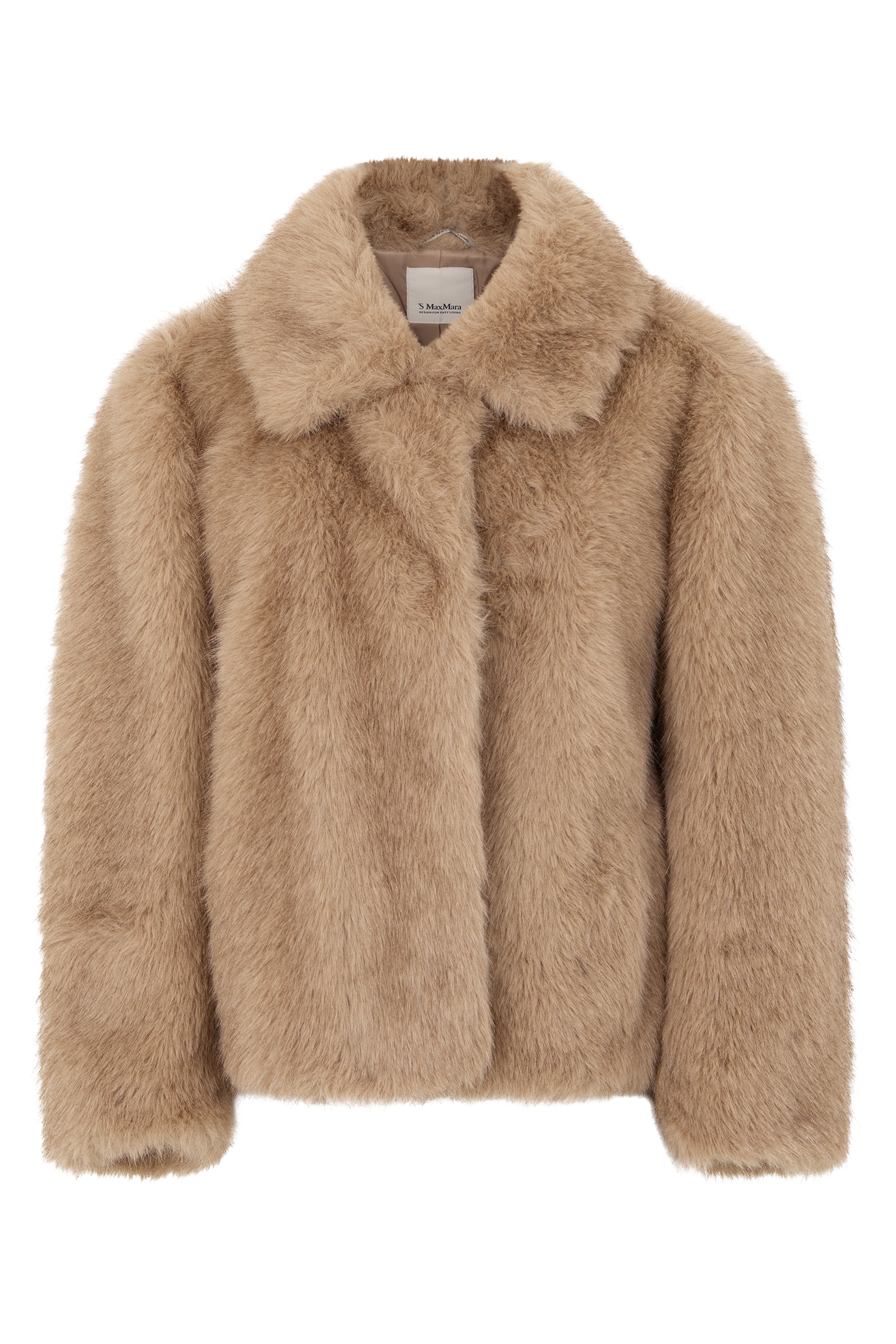 Synthetic fur coat