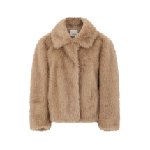 Synthetic fur coat