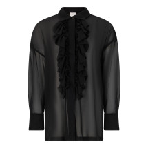 Shirt with ruffles