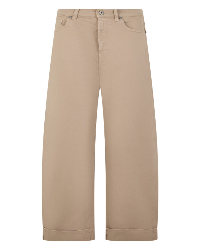 Wide denim pants