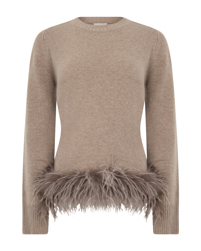 Sweater with frayed details