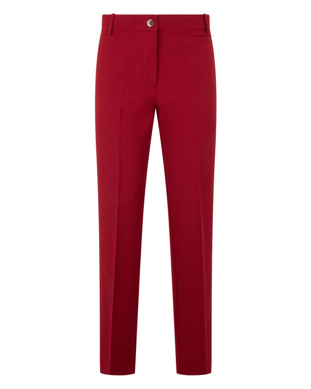 Slim high-waisted pants