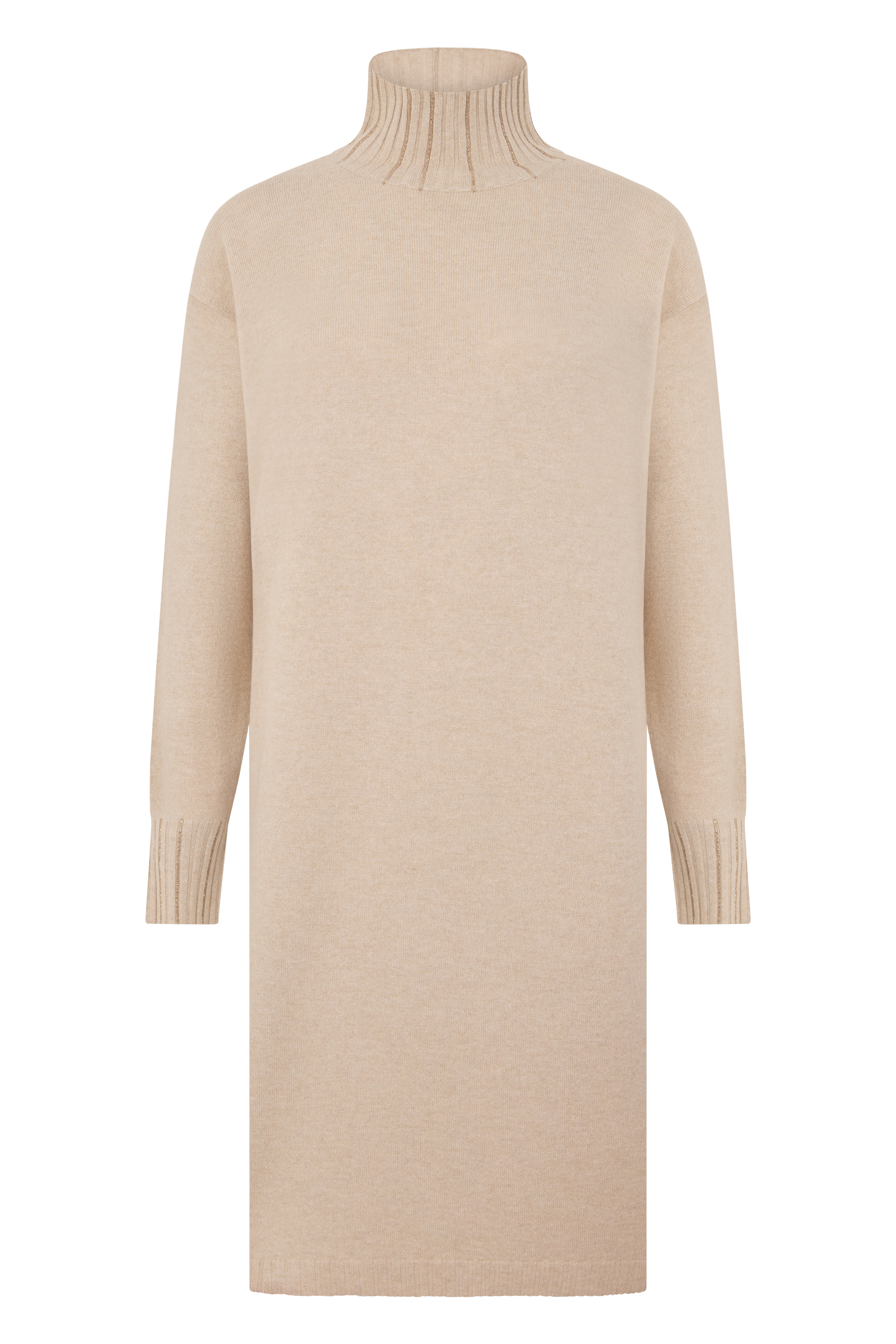 Dress with high collar