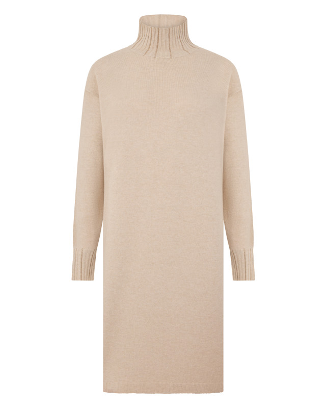 Dress with high collar