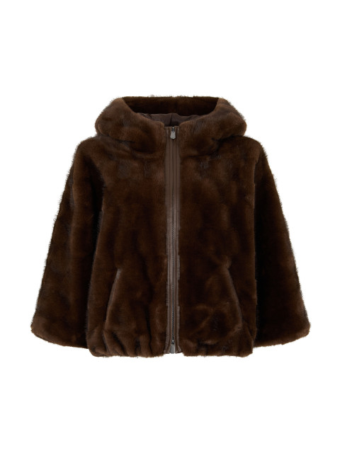 Eco-fur with Hood