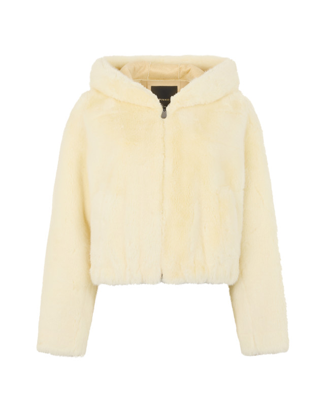 Jacket with synthetic fur