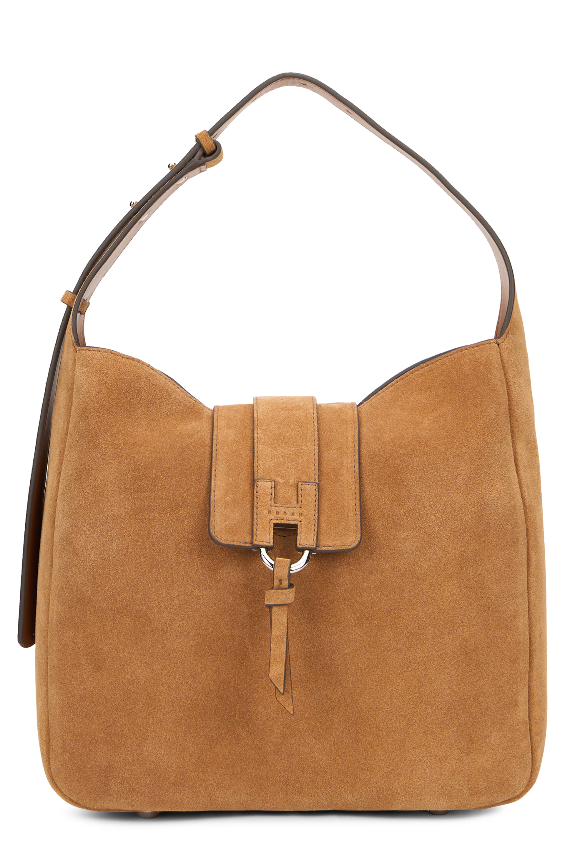 Suede shoulder bag
