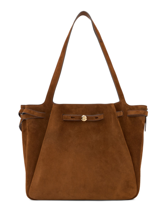 Nubuck leather tote bag