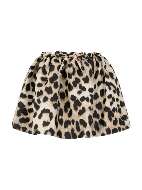 Short leopard skirt