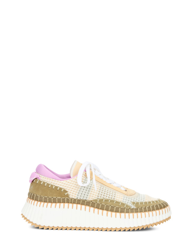 Sneakers with high sole