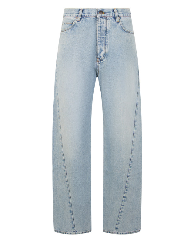Denim Pants With Loose Fit