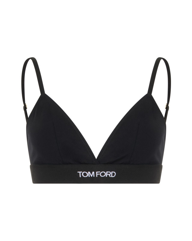 Triangle bra with thin straps